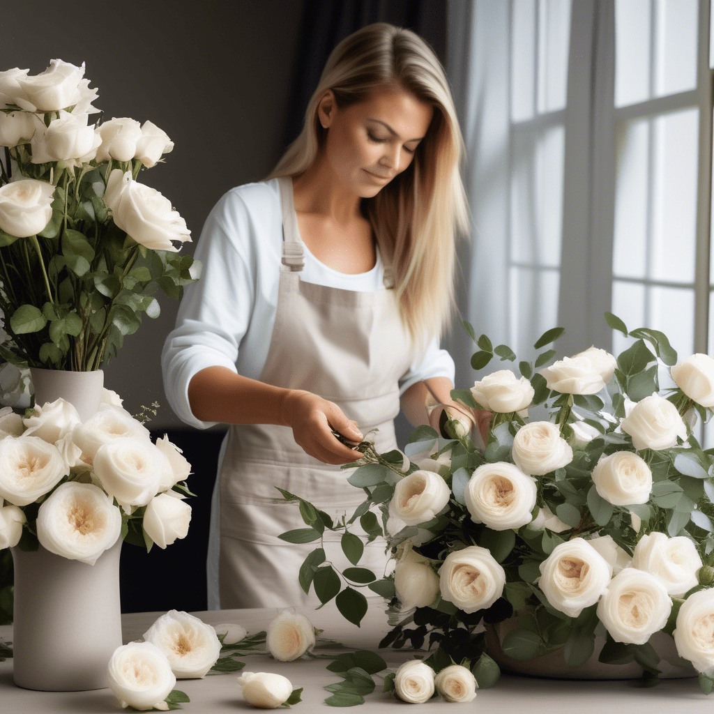 Pair Roses The Perfect Pair: White Garden Roses & Flowers for Weddings